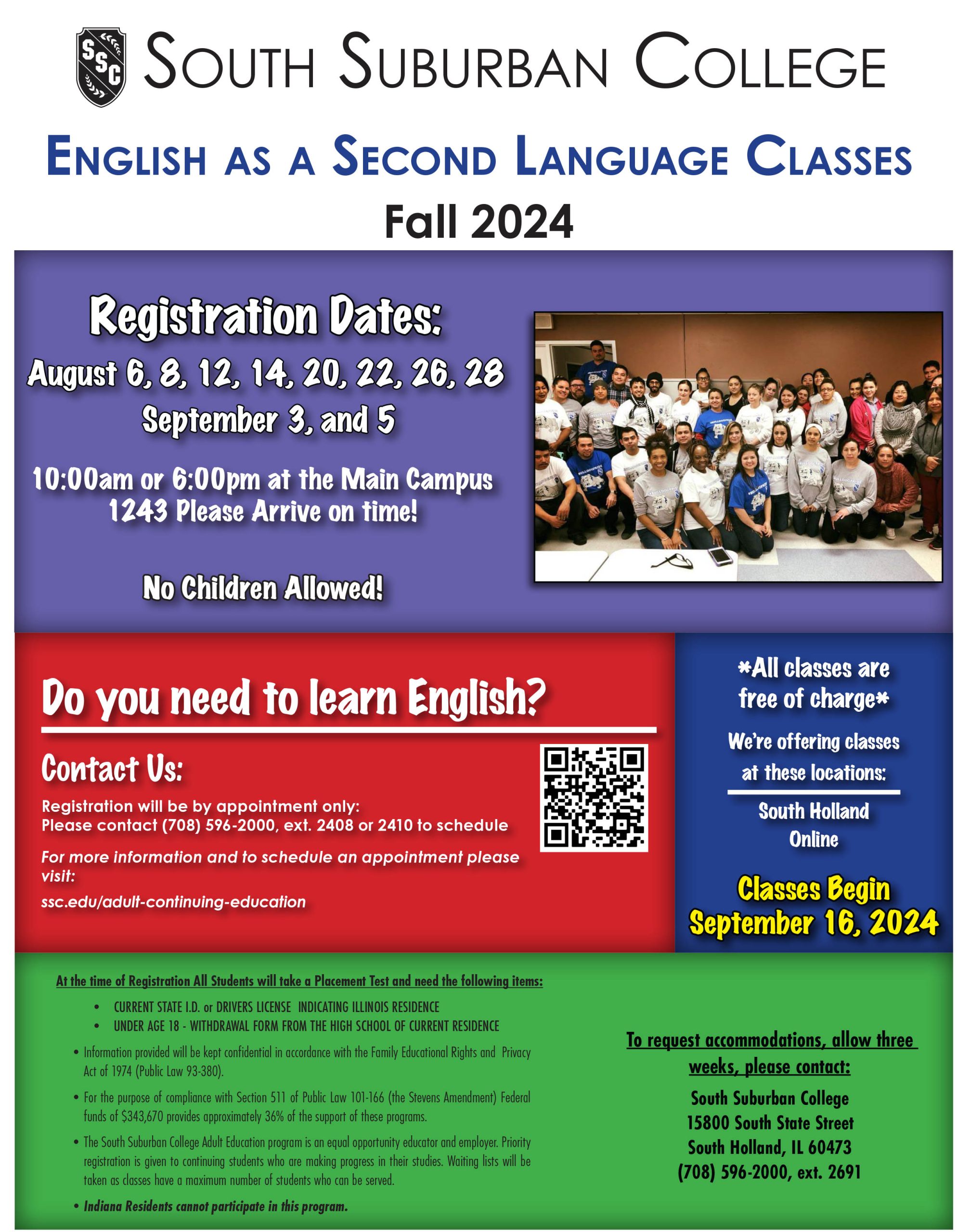 English as a Second Language Flyer