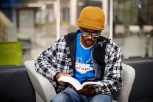 Student Reading Book